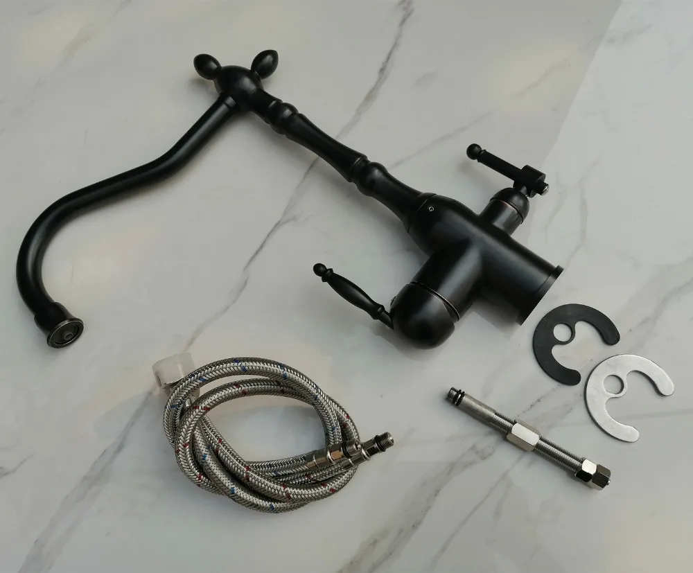 ROLYA OIL RUBBED BRONZE 3 WAY KITCHEN FAUCET (6)
