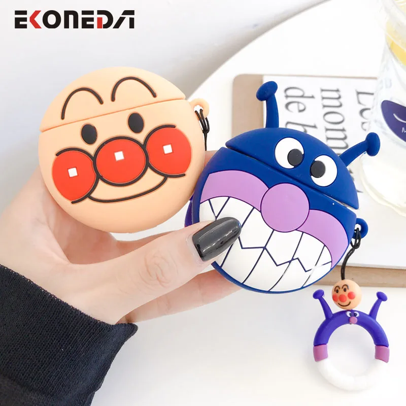 

EKONEDA Cartoon Funny Face Silicone Cover For Airpods Case Cute Bluetooth Earphone Case For Airpods