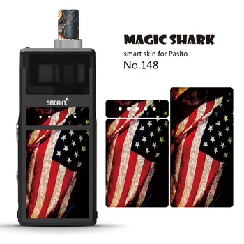 

Magic Shark Snake Skull US Flag V-Vendetta Julie No Fade PVC Stereo Soft Sticker for Pasito Film Case Cover for Smoant Pasito