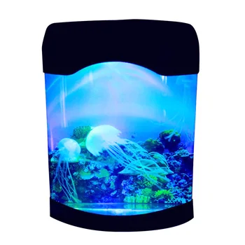 

Artificial Jellyfish Lamp USB Connection Hotel Mood Mini Aquarium Night Electric Fish Tank Restaurants Home Decor Color Changing