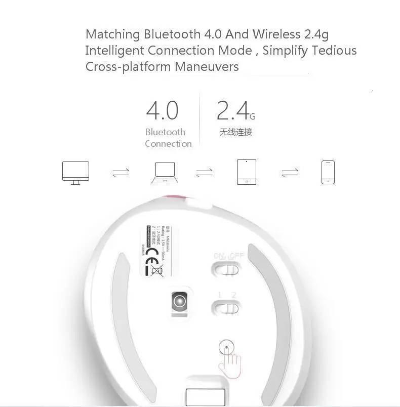 Delux M618 Мини Bluetooth+ Usb беспроводной двойной режим Вертикальная эргономичная компьютерная мышь перезаряжаемая оптическая Бесшумная RGB 3d PC Mause