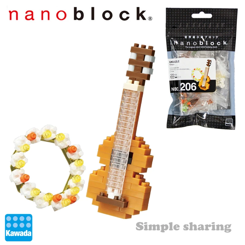 Nanoblock маленькая частица Мини Алмазный строительный блок взрослые строительные игрушки мини музыкальный инструмент серии 12 лет - Цвет: nbc-206