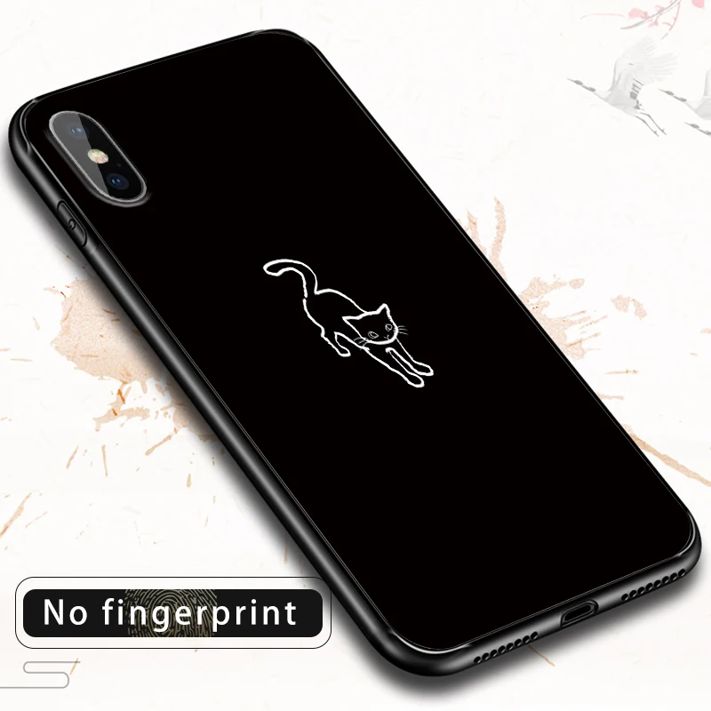 Черный набор текста на телефоне чехол для iPhone 11 Pro Max X XS XR 8 7 6 5 s Plus Силиконовый ТПУ модный защитный чехол
