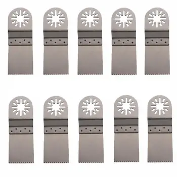 

10pcs 34mm Universal Saw Blade Set Straight Scale Oscillating Multi Tools for Multimaster Power Tools wood Saw Blades