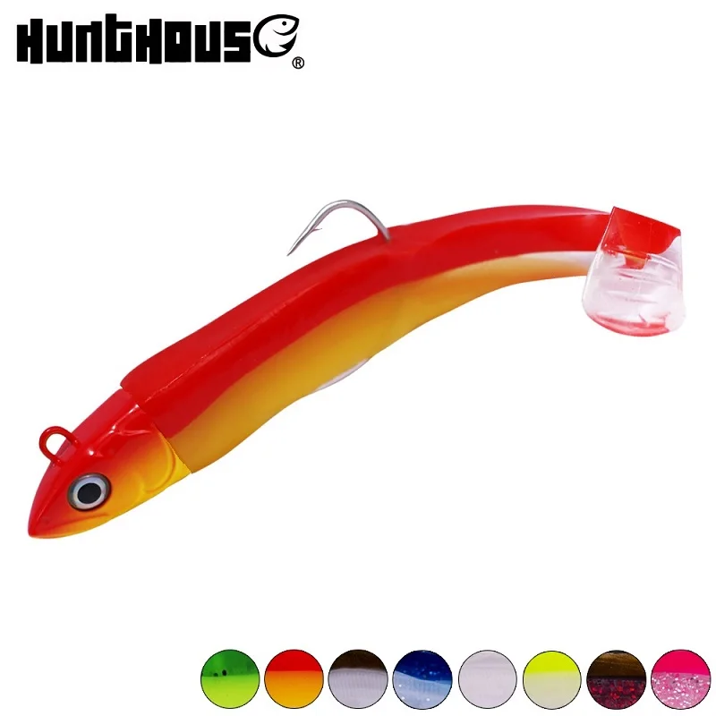 Hunthouse рыболовная приманка черная Minnow Savsge Gear мягкий шэд мускусы 100 мм 25 г