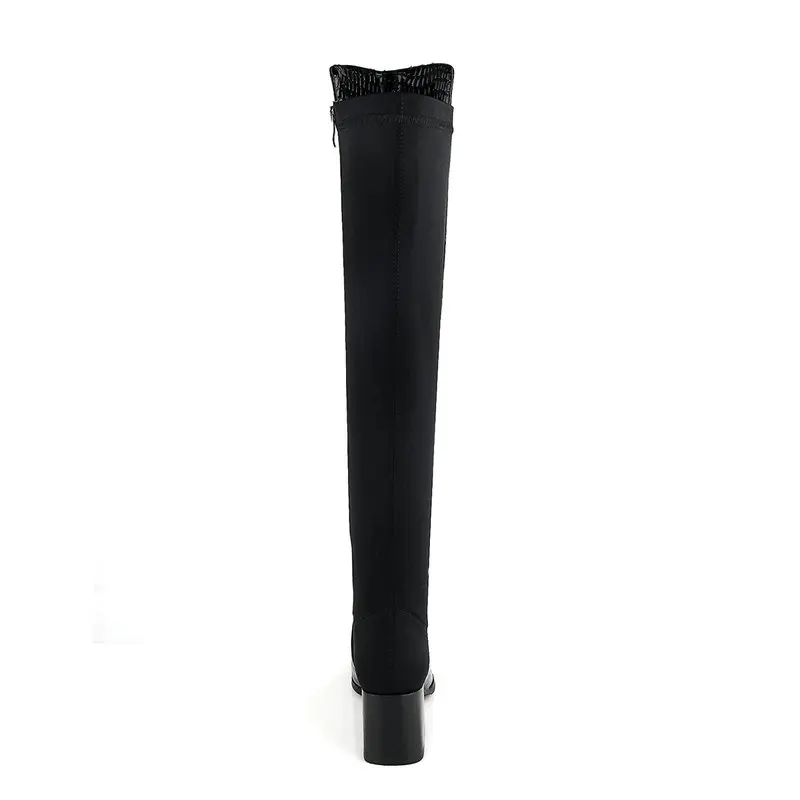 TXCNMB/Новое поступление; женские сапоги до колена из натуральной кожи; теплые сапоги на высоком каблуке с молнией; женская обувь для вечеринок; женские мотоциклетные сапоги
