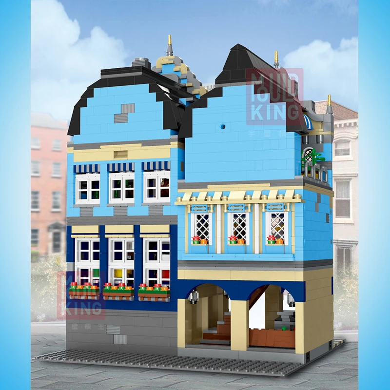 US $92.00 Moc Creator Expert Series European Market Bricks City Street View Model Building Blocks Educational Toys For Children Fit 10190