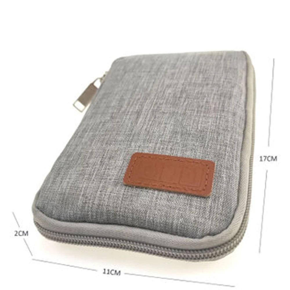 Mobile Phone Case Digital Gadget Device USB Cable Data Cable Organizer Travel Inserted Bag Storage Bag Travel Kit