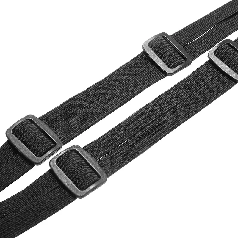 MAYITR Universal 60cm Motorcycle Luggage Mesh Strap Fixed Elastic Buckle Rope Motorcycle Helmet Net Bandage Black