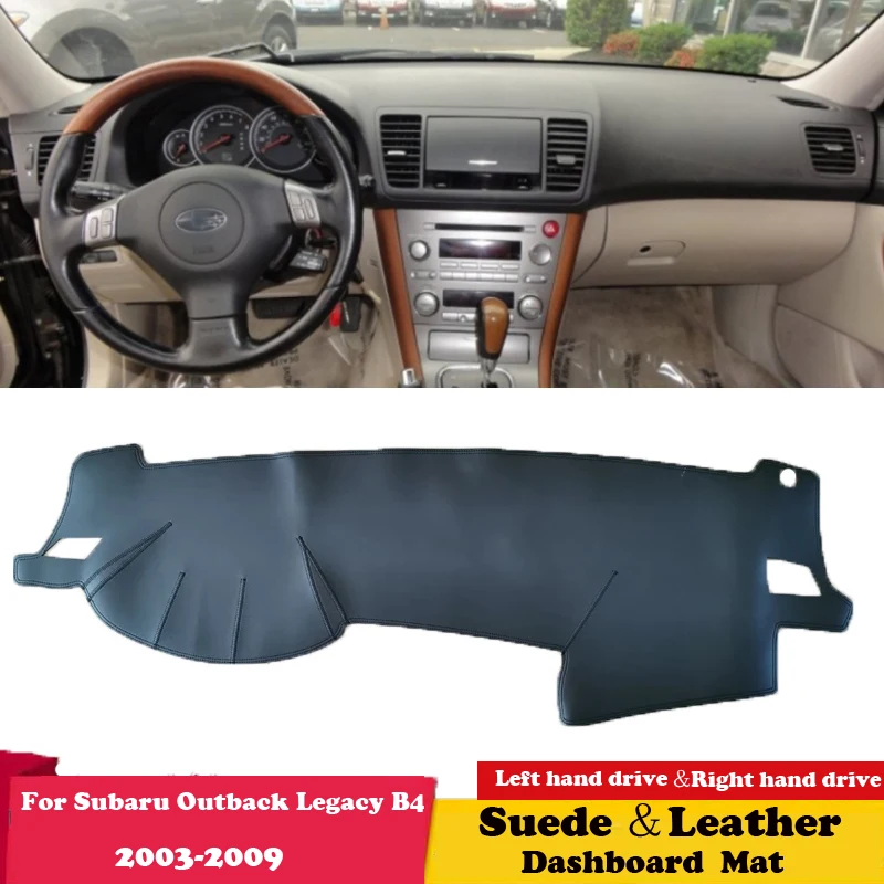 For Subaru Outback Legacy B4 2003 2005 2009 Leather Dashmat Dashboard Cover Pad Dash Mat Carpet