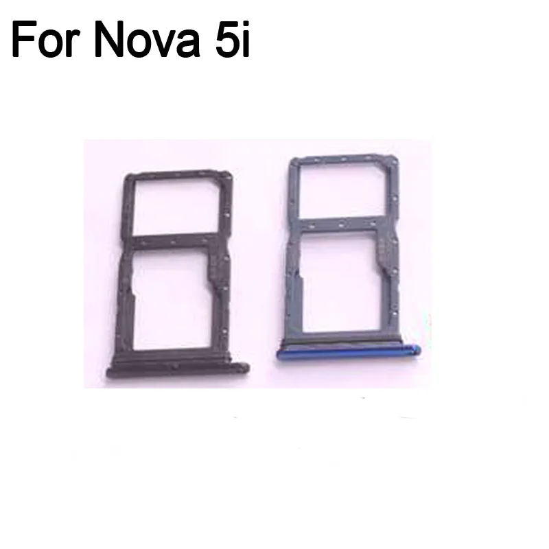 100% Vassoio Per Scheda Sim Blu Per Huawei Nova 5I Vassoio Per Scheda Sd Supporto Per Scheda Sim Cassetto Per Scheda Sim Per Huawei Nova 5 I Parti Nov