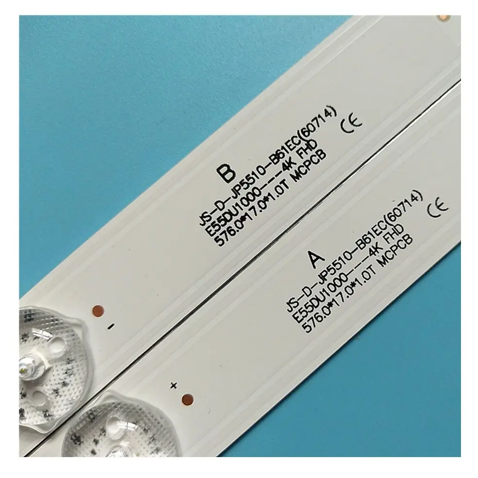 

8A + 1B/лот Светодиодный Подсветка полосы 6 светодиодный s JS-D-JP5510-A61EC JS-D-JP5510-B61EC E55DU1000 4K FHD 6V/светодиодный A + B