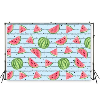 

Watermelon Slices Stripes Photography Backdrop Party Decor For Newborn Baby Portrait Photophone Photo Studio Background XT-6623