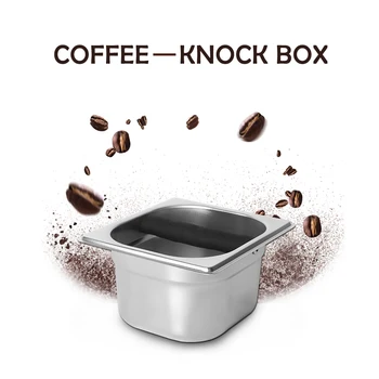

GZZT Coffee Knock Box 10cm Stainless Steel For Commercial Household Easy to Clean