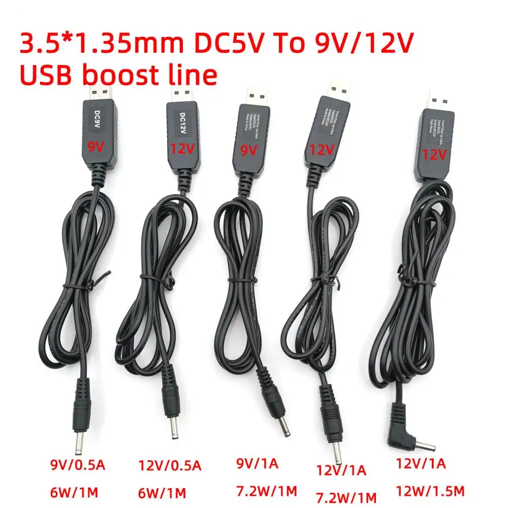 5 в пост. Тока 9 В/12 В USB 3 5*1 35 мм 4 0*1 7 повышающий заряд кабель адаптер игрушка