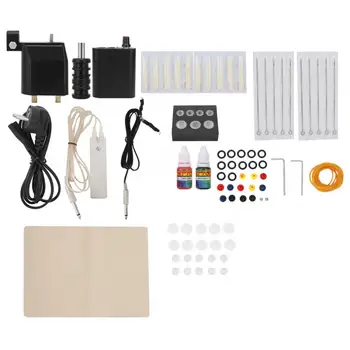 

Tattoo Machine Gun Power Supply Practice Skin Pigment Needle Foot Pedal Tattoo Kit 90-264V Microblading Kit