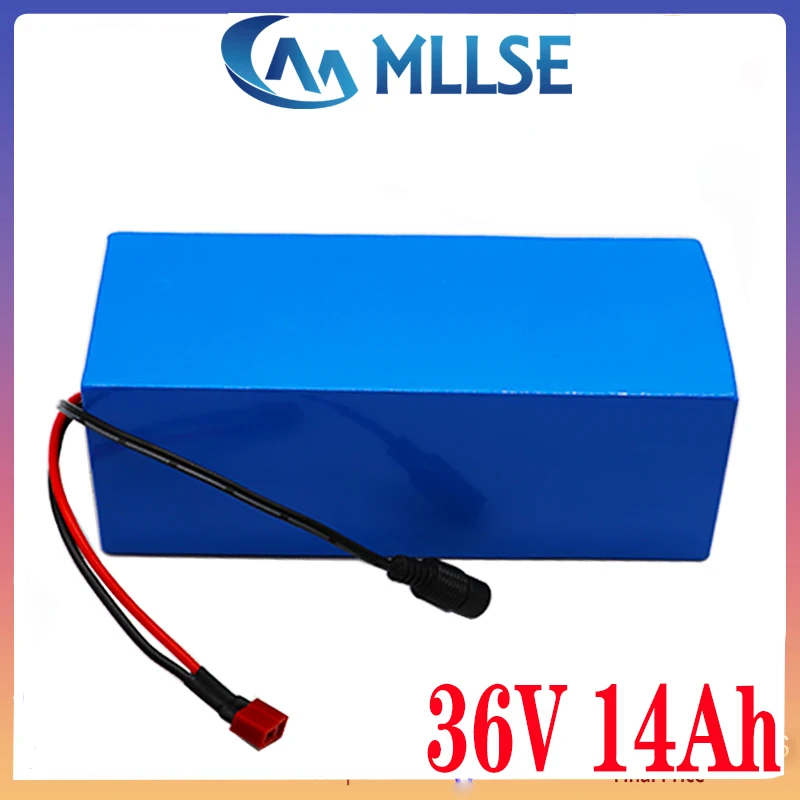 MLLSE 36 в 14 Ач 18650 литий ионный аккумулятор высокой мощности T plug Balance для автомобилей