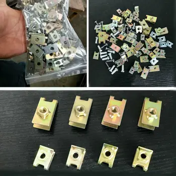 

Gasket Car sturdy parts Clip Plate 100PCS Automotive fasteners Exterior