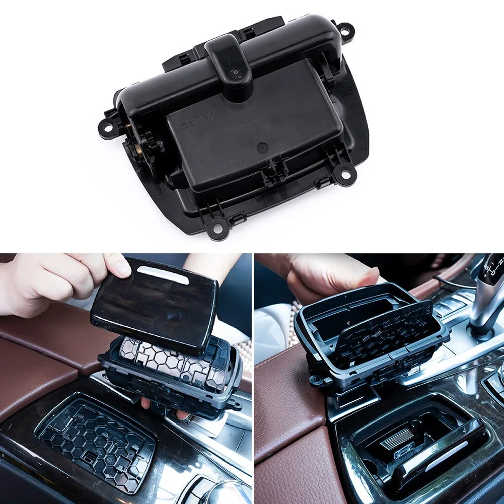 

Black Plastic Car Front Center Console Ashtra Cover Case For BMW 5 Series F10 F11 51169206347 9206347 Interior Accessories