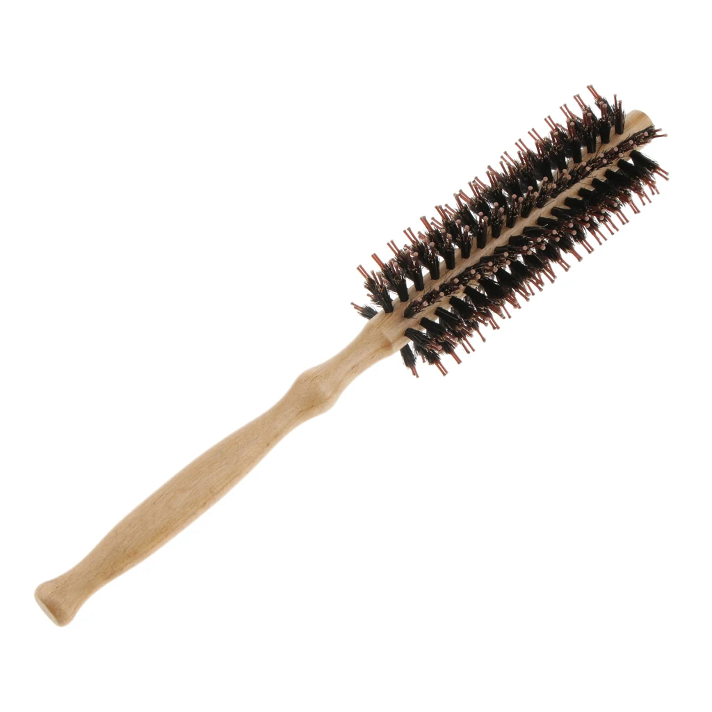 Bristle Hair Round Brush Roller Hair Care Curly Comb Scalp Massage Hairbrush