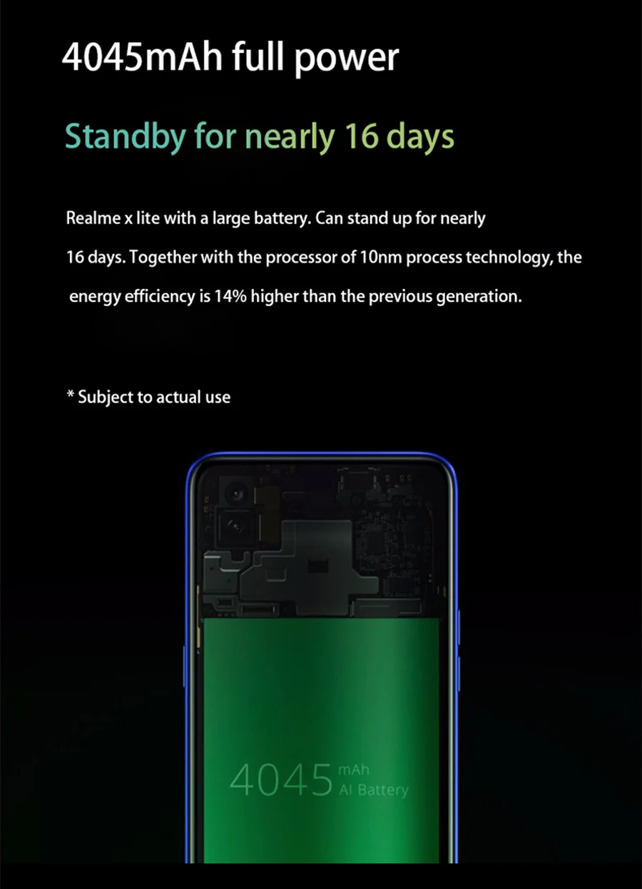 CN версия OPPO Realme X Lite 6," Android 9,0 Snapdragon 710 4/6GB 64/128GB rom 25.0MP отпечаток пальца 4G LTE мобильный телефон