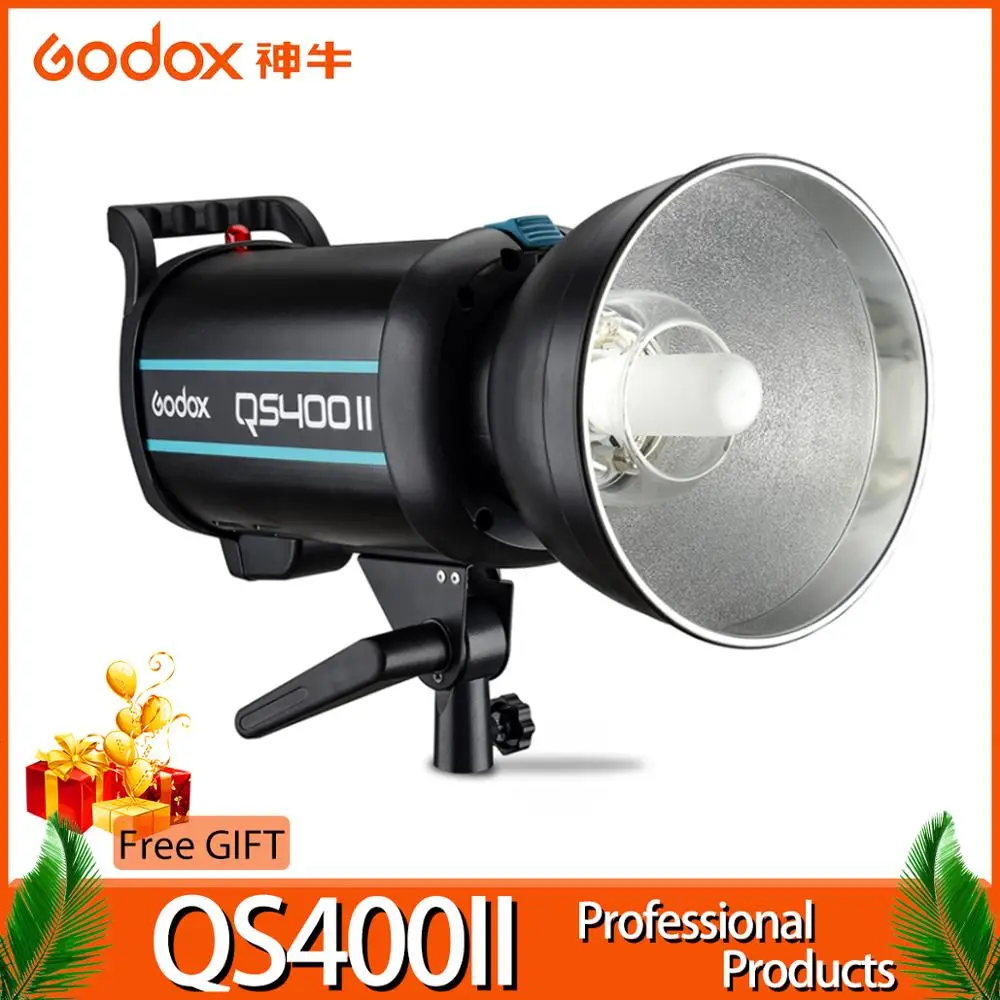 Godox QSII серия QS400II 400Ws стробоскоп вспышка моделирующий светильник, 5600K Цветовая температура
