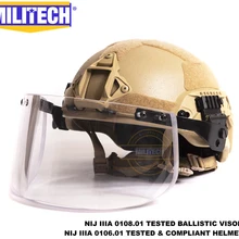Militech NIJ Level IIIA 3A DE ARC Mid Cut Bulletproof Sentry XP Aramid баллистический шлем с пуленепробиваемый тактический комплект козырька