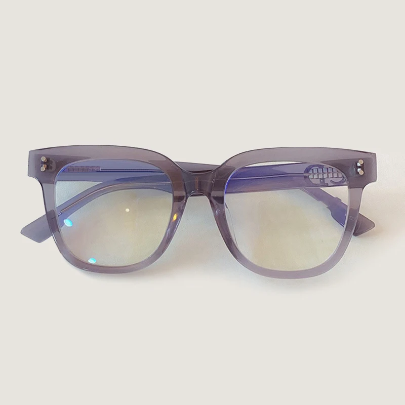 No4 Eyeglasses Квадратная рамка для очков Женская Ретро ацетатная оправа классические очки Оптическая - Цвет оправы: No4 Eyeglasses