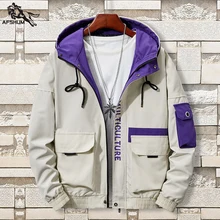 Мужская куртка, осенняя Новинка, 5XL 6XL 7XL 8XL, мужские куртки, ветрозащитная Паркер, Теплая стеганая куртка с капюшоном, Повседневная ветровка, рабочие пальто