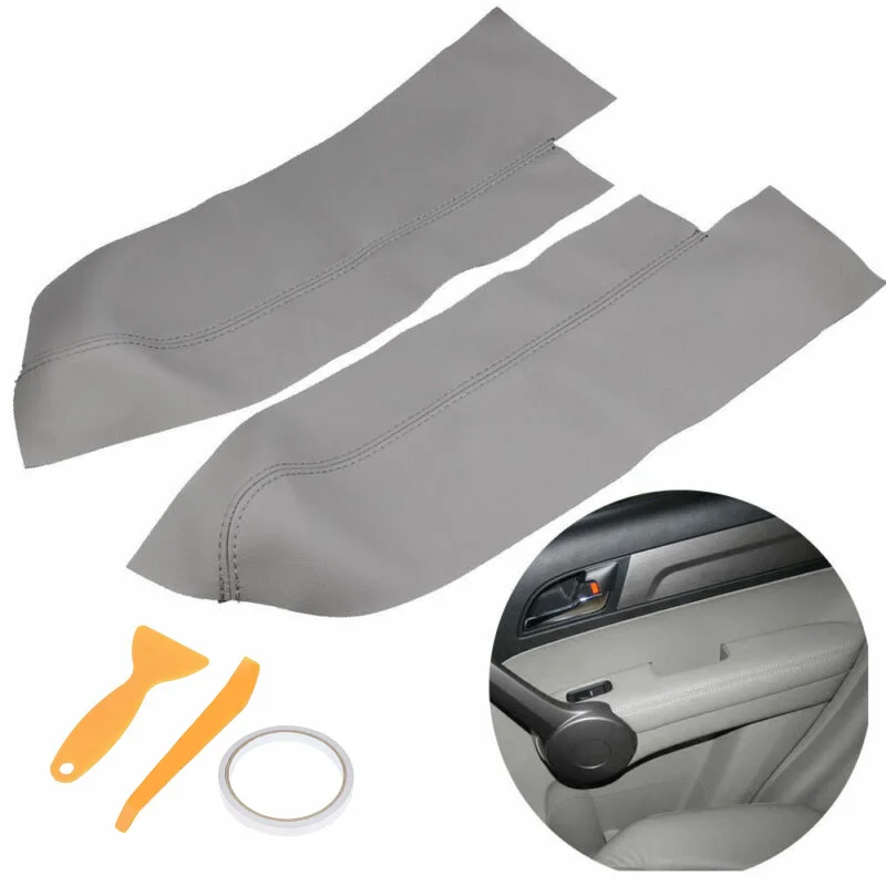Накладки на дверные панели, набор из искусственной кожи для Honda CR-V 2007-2012, детали салона автомобиля