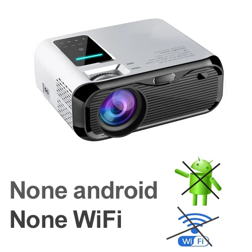 E500 None WIFI WZATCO E500 720P HD проектор 1280*800 3500 люмен HDMI домашний кинотеатр Android 9,0 дополнительные проекторы wifi проектор lcd проектор - Цвет: E500 None WIFI
