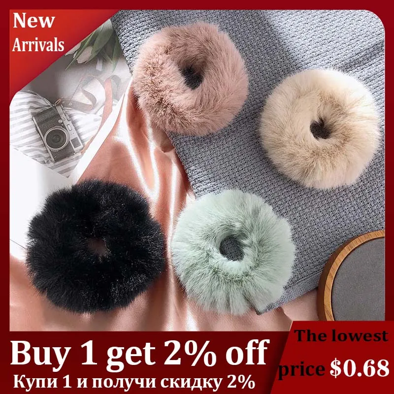 Новинка 2019 резинка для волос из меха норки женщин и девушек эластичные резиновые