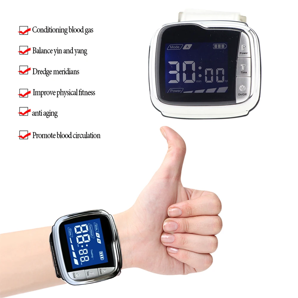 

Health Care Wrist Pressure Digital Blood Glucose Watch for Reduce Blood Pressure