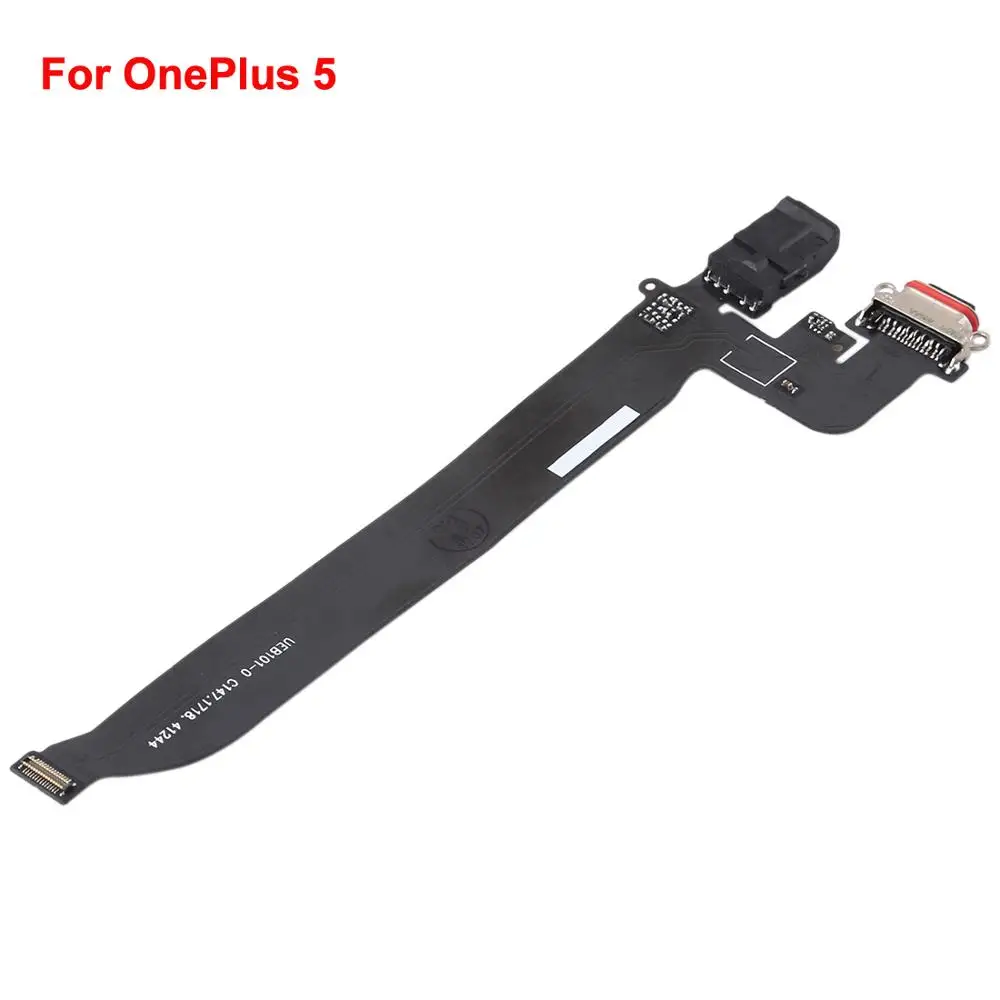 For OnePlus 5T Replacement Charging Port& Earphone Jack Flex Cable for OnePlus 5 Phone Part Mobile Replacement Part
