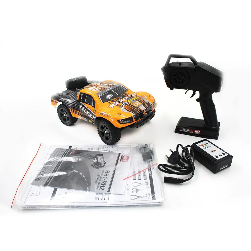 

1621 1:16 2.4G 4WD Brushed RC Off-road Car Remote Control Big Foot Crawler Vehicle Model RTR Toy For Kids Gift