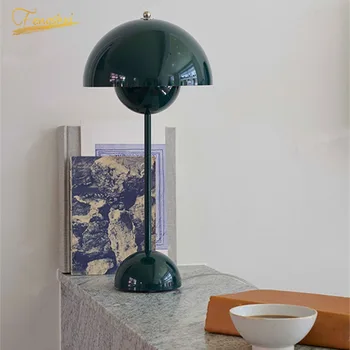 

European Creative Color Flowerpot LED Table Lamp Lighting Fixtures Nordic Table Light Bedside Study Reading Home Deco Desk Light