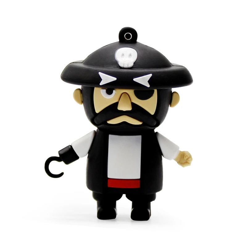 M1 Мультяшная мини-фигурка, USB флеш-накопитель, 64 ГБ, 32 ГБ, 16 ГБ, 8 ГБ, мини-ручка для ключей, карта памяти, креативный пиратский U-накопитель для ПК - Цвет: M1