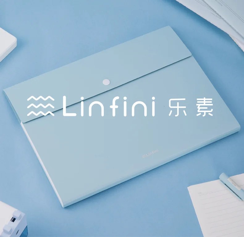 Deli 72456 Le Su File Holder Students A4 Specification Simple fen lei jia Voucher Info Booklet Multilayer Test Paper Clip