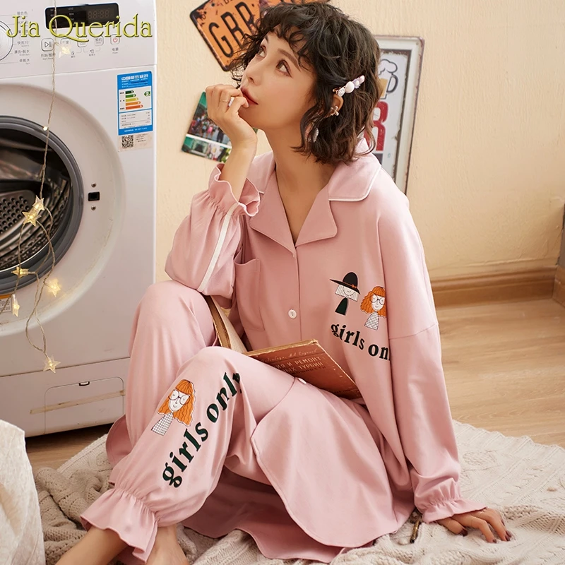 Pjs, женское хлопковое нижнее белье, одежда для сна, с рюшами, украшенная, белая Пижама, с милым принтом крысы, плюс размер, рубашки, женские, из двух частей, пижамный комплект - Цвет: 33233