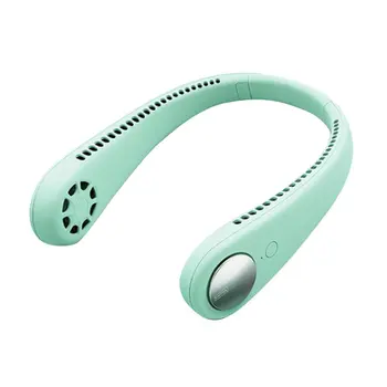 

Hot Sale Mini Hanging Neck Fan USB Rechargeable Air Cooler Halter Cooling Fan for Sports Outdoor Travel Wearable Lazy Halter Fan