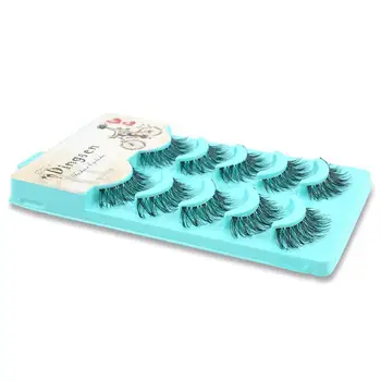 

NEW 5 pairs Handmade 3d mink lashes short False Eyelashes Natural Crissross Dense Messy False Makeup Eye Lashes Eyelashes S K4F0