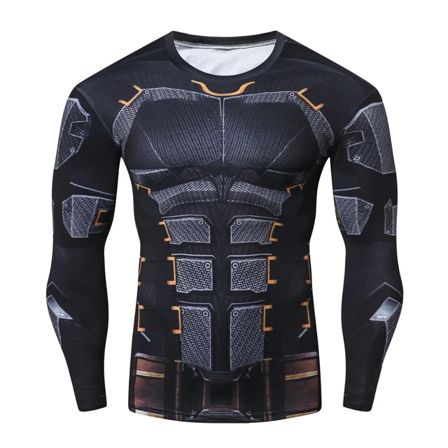 Superhero Spiderman Compression Shirts Men Sport Long Sleeve T-shirt  Sportswear Rashgard Jersey Gym Fitness T Shirt Men T Shirt - T-shirts -  AliExpress