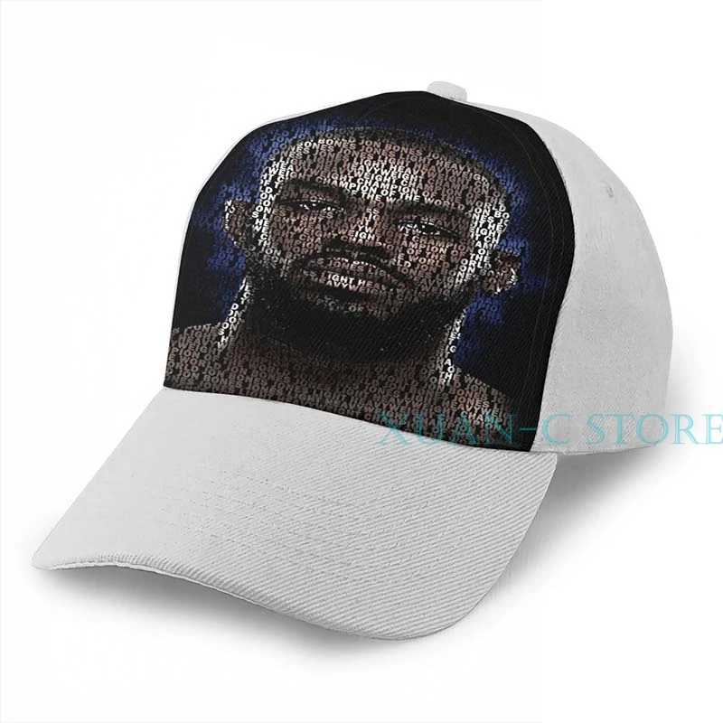 Jon Jones(суперналагаемая) Баскетбольная Кепка для мужчин и женщин, модная черная шляпа унисекс с принтом - Цвет: Gray