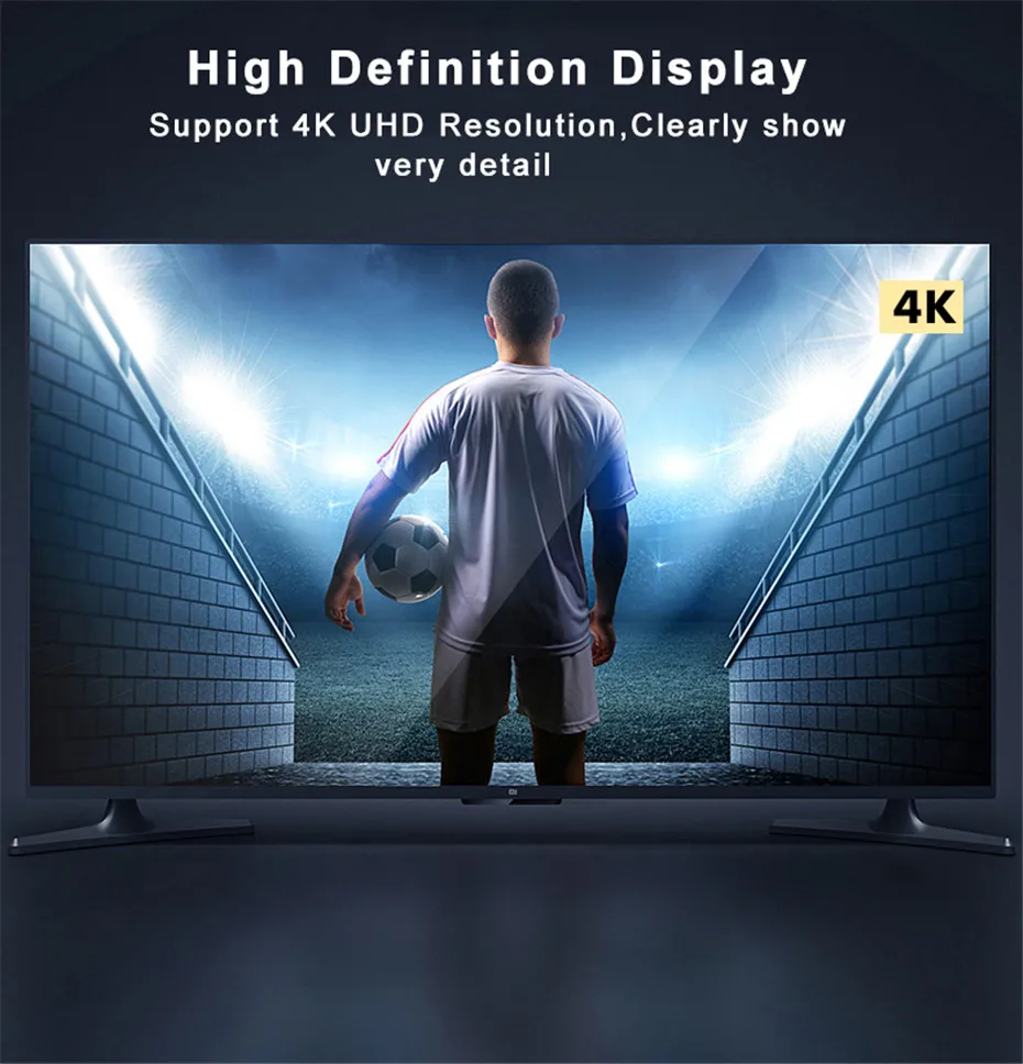 Anmck HDMI кабель 4K 2,0 HDMI к HDMI кабель 3D 60 Гц кабель для разветвителя переключатель ТВ коробка ноутбук PS3 проектор компьютер