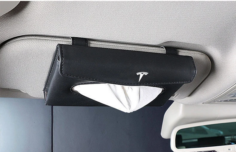 特斯拉遮阳板纸巾盒8