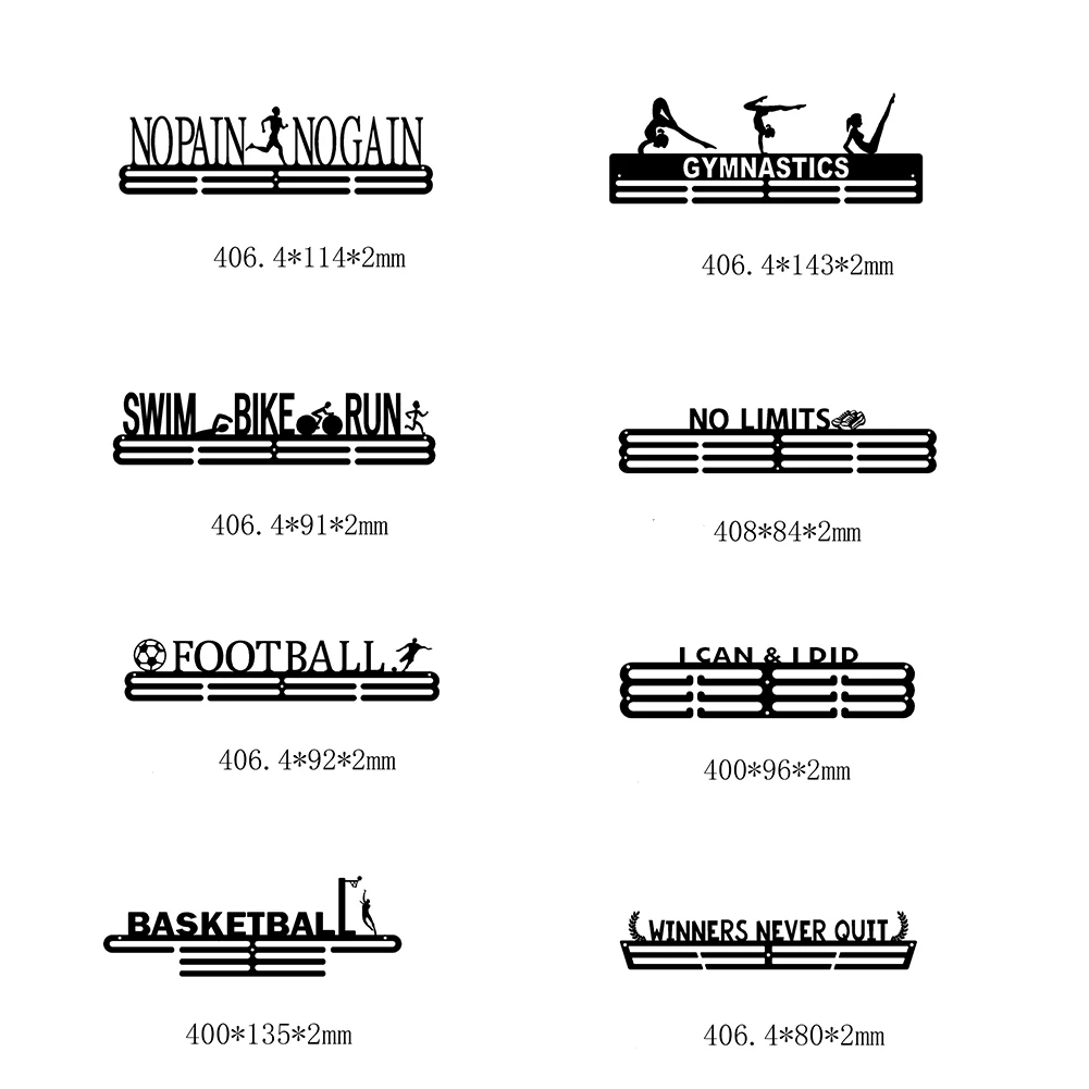 Домашний декор для плавания, бега, баскетбола, нержавеющая сталь, медаль для триатлона, стойка, органайзер, вешалка для спортивного зала, держатель для дисплея, прочный