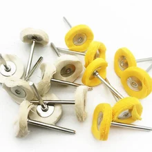 

5pcs Dental Lab Brush Polishing Wheel white cloth Polishers for Rotary Tools HP shank 2.35mm