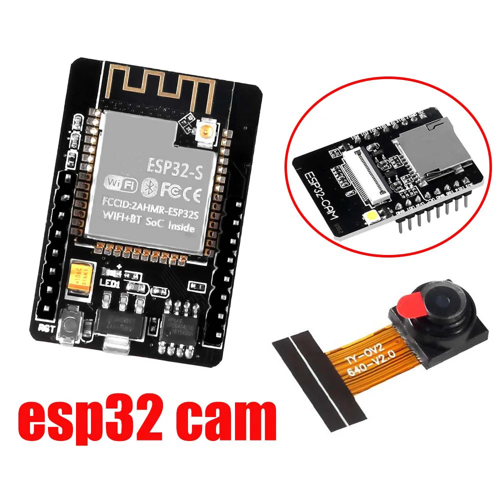 1 шт. ESP32-CAM WI-FI плата Bluetooth OV2640 2MP Беспроводной Камера модуль ESP8266 макетная Dual Core для