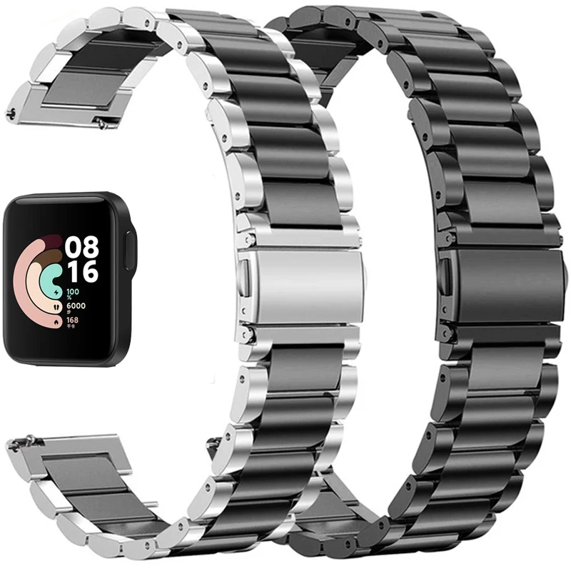20MM Stainless Steel Strap For Xiaomi Mi Watch Lite Global Smart Watch Band  Metal Replace Wristbands For Redmi Watch Correa|Smart Accessories| -  AliExpress