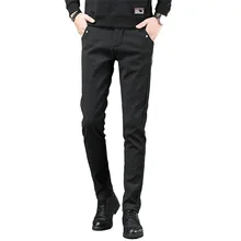 Осень и зима новые эластичные повседневные штаны Корейская версия прямой самокультивирование Молодежная Дикая мода шлифование ноги Мужской